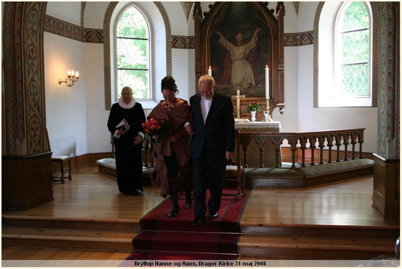 IMG_7158.JPG.  Bryllup Hanne og Hans, Dragr Kirke 31 maj 2008