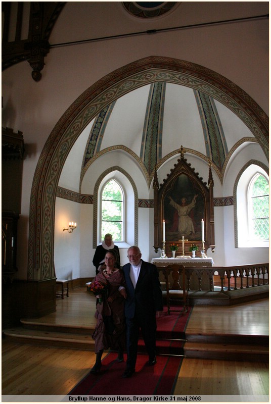 IMG_7159.JPG.  Bryllup Hanne og Hans, Dragr Kirke 31 maj 2008