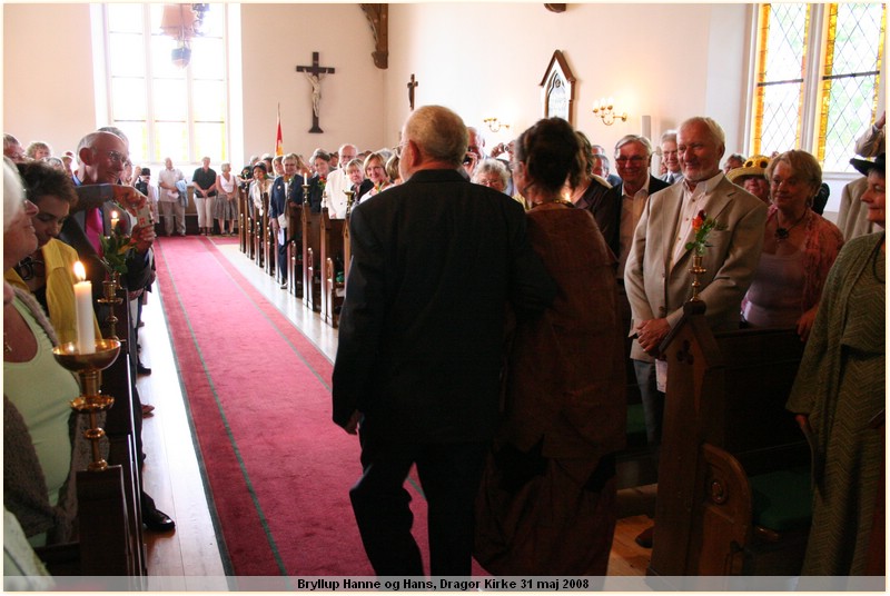 IMG_7162.JPG.  Bryllup Hanne og Hans, Dragr Kirke 31 maj 2008